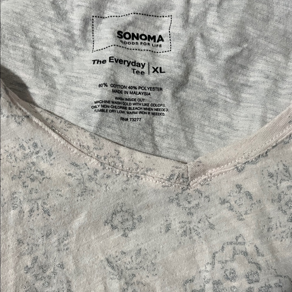 Sonoma Light Gray Everyday Tee XL